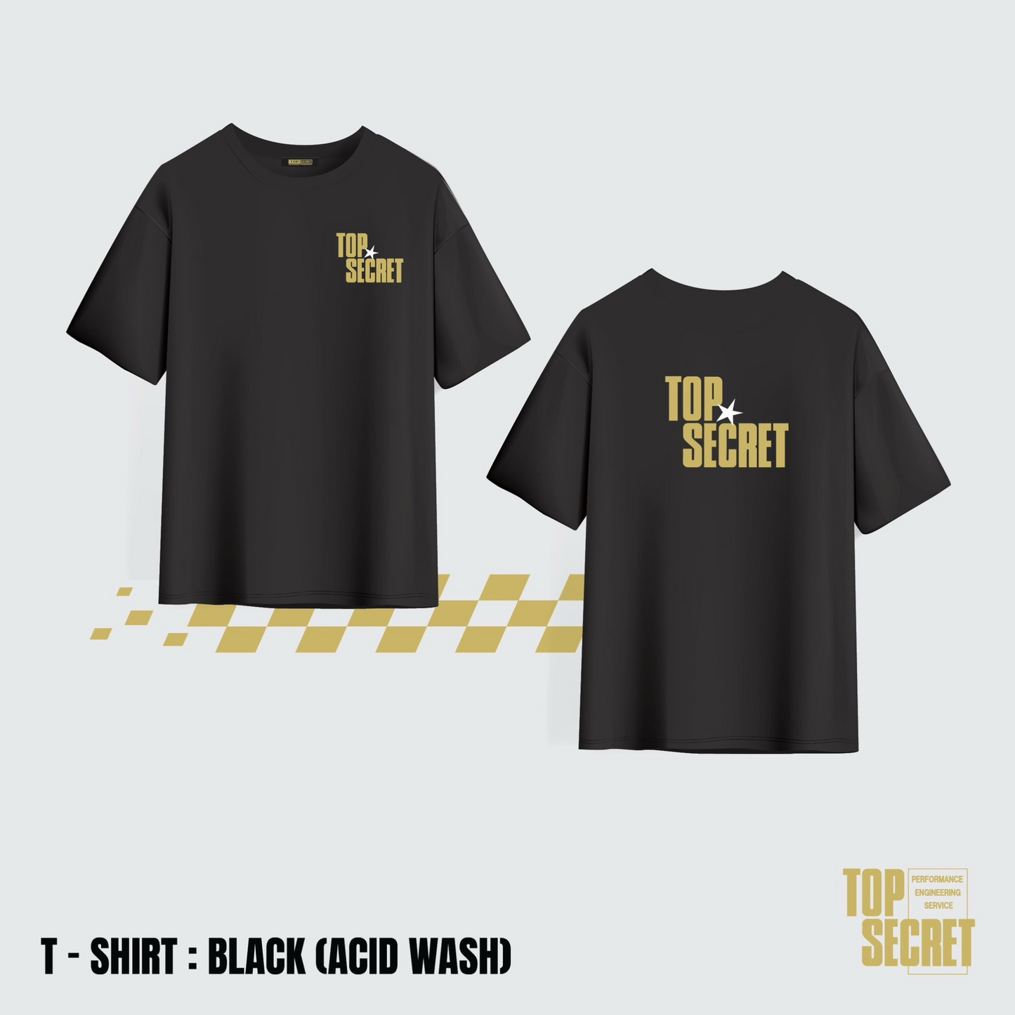 TopSecret - Basic T-Shirt - Black Fade