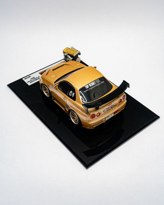 Top Secret Thailand - R34 MINI SD Model car with Engine - LIMITED EDITION