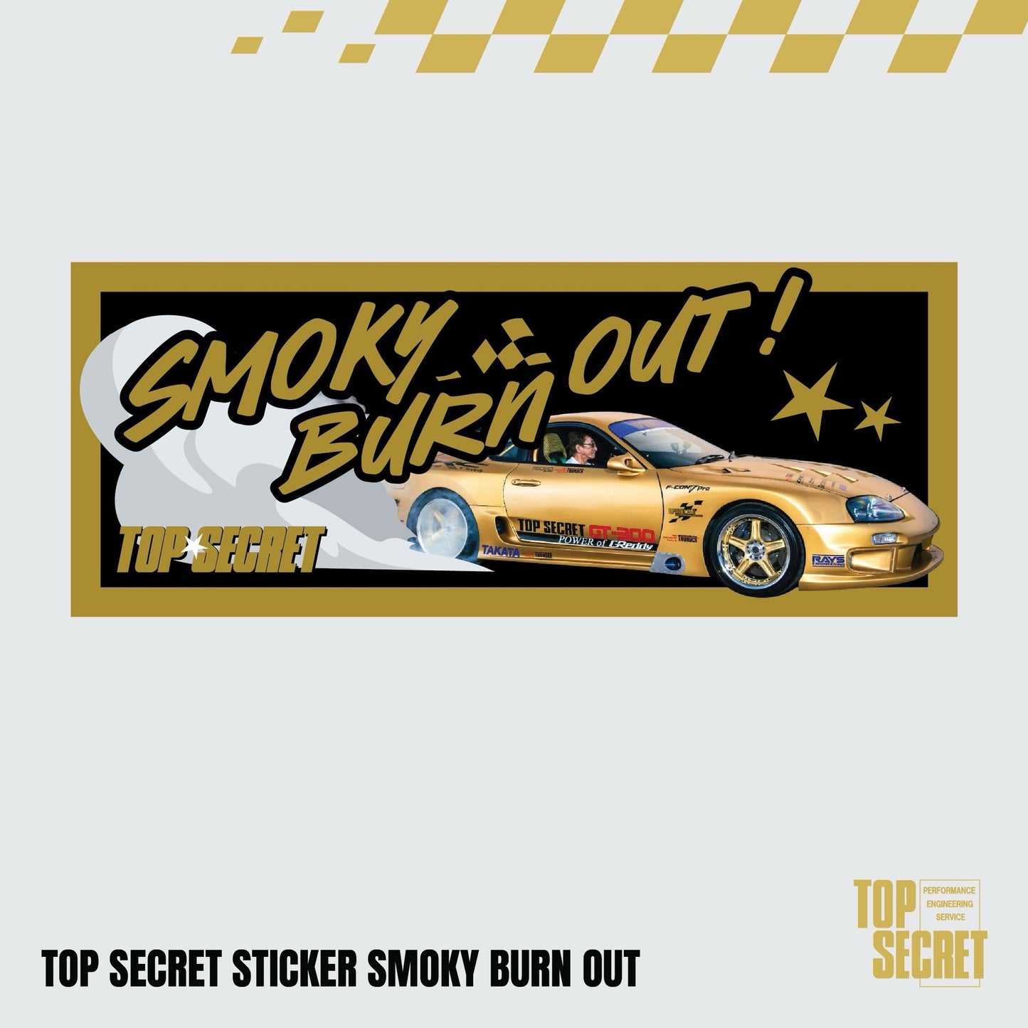 TopSecret - Sticker Smokey Burnout