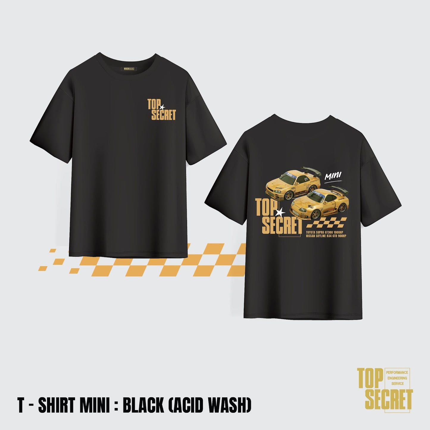 TopSecret - T-Shirt Mini Model Car - Black