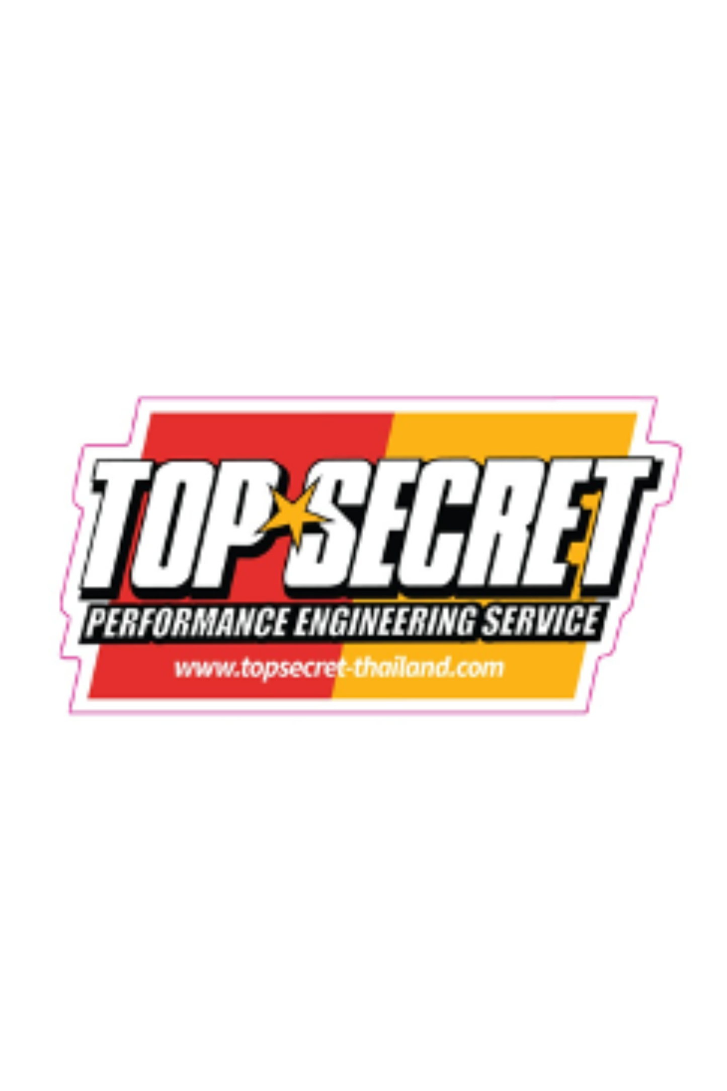 TopSecret Thailand - (23.) TS Logo Sticker (Red-Yellow)