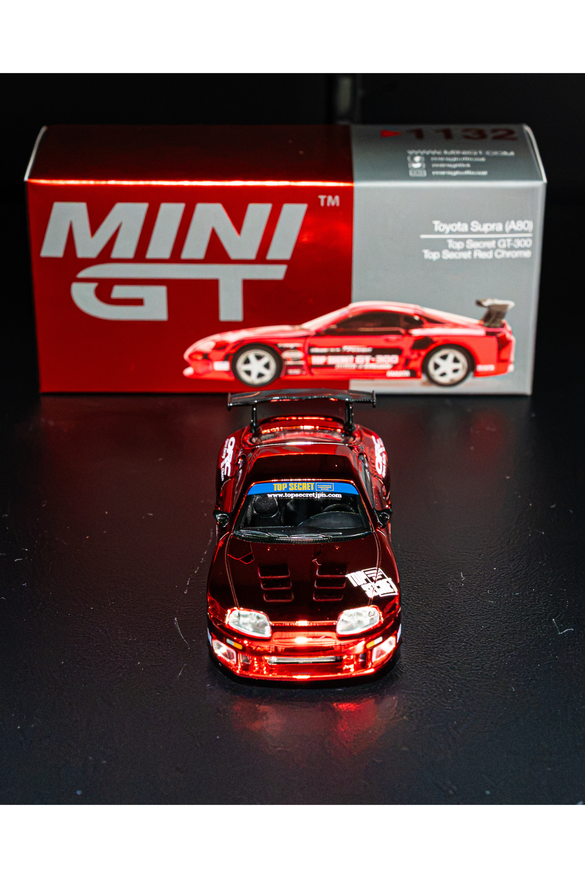 TopSecret - Mini GT Supra 1:64 (Red)