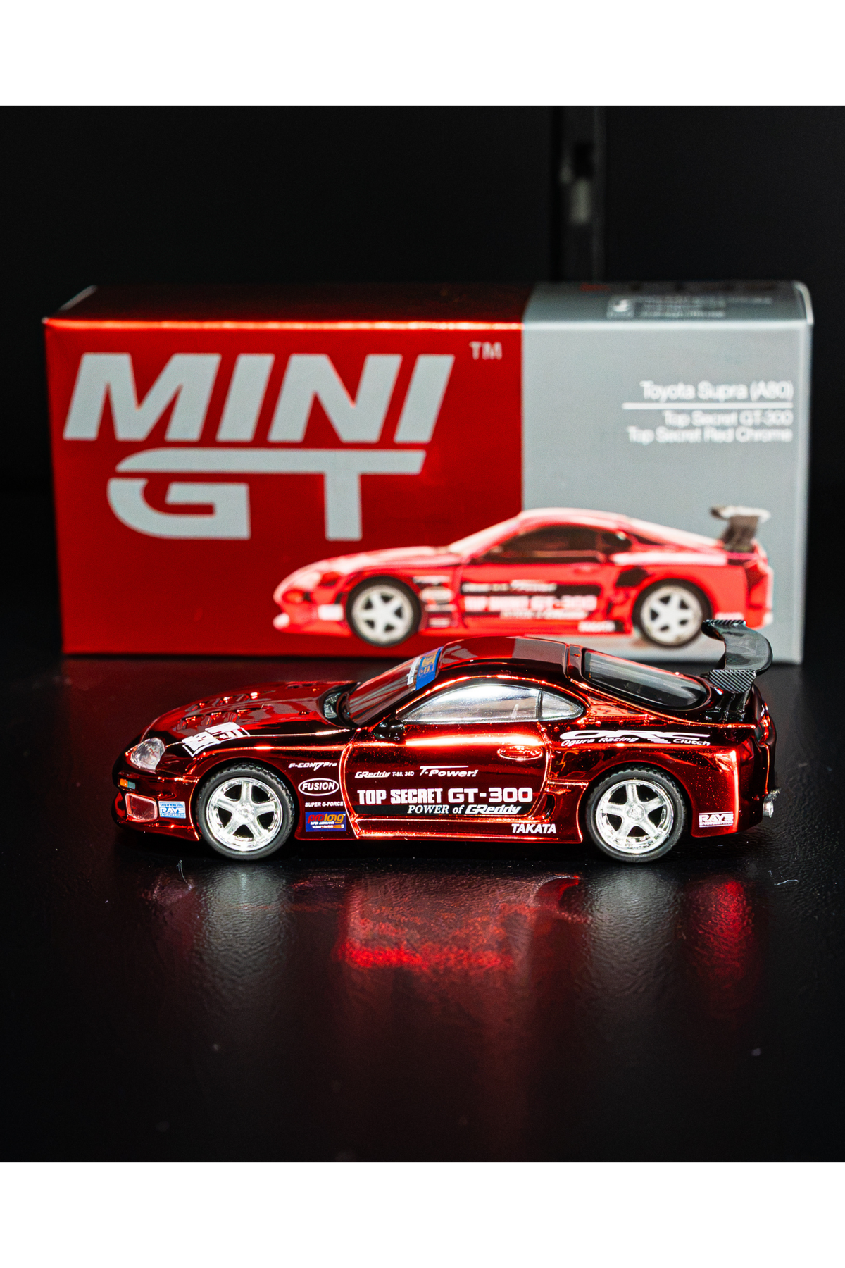 TopSecret - Mini GT Supra 1:64 (Red)