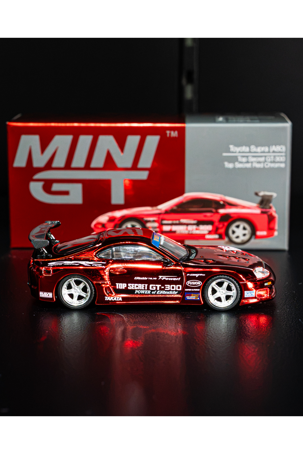 TopSecret - Mini GT Supra 1:64 (Red)