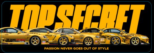 TopSecret Sticker - PNGOOS - 5 Cars (Black)