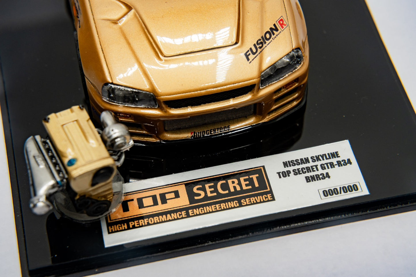Top Secret Thailand - R34 MINI SD Model car with Engine - LIMITED EDITION
