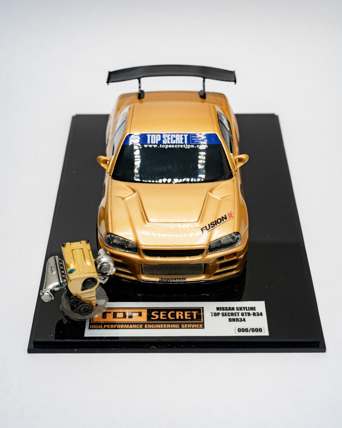 Top Secret Thailand - R34 MINI SD Model car with Engine - LIMITED EDITION