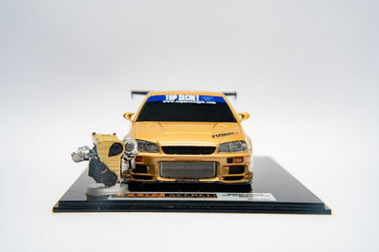 Top Secret Thailand - R34 MINI SD Model car with Engine - LIMITED EDITION