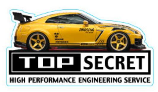 TopSecret Sticker Car - R35